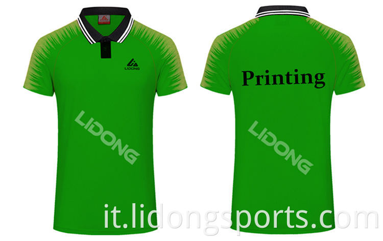 Lidong Ultimo nuovo design Sublimato Comodo Polo Blank Polo Shirt Sport personalizzata